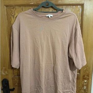 H&M Men's Beige Short Sleeve Tee